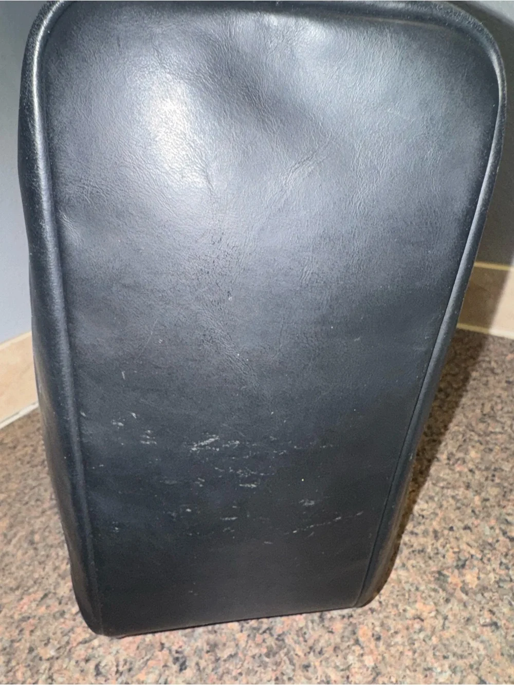 Longchamp Black Leather top handle laptop tote EUC